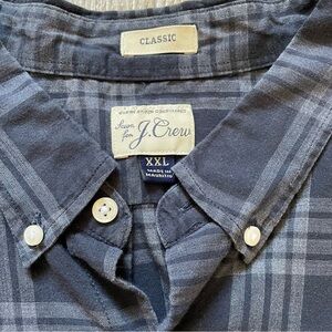 J. Crew Blue Casual Button Down Shirt